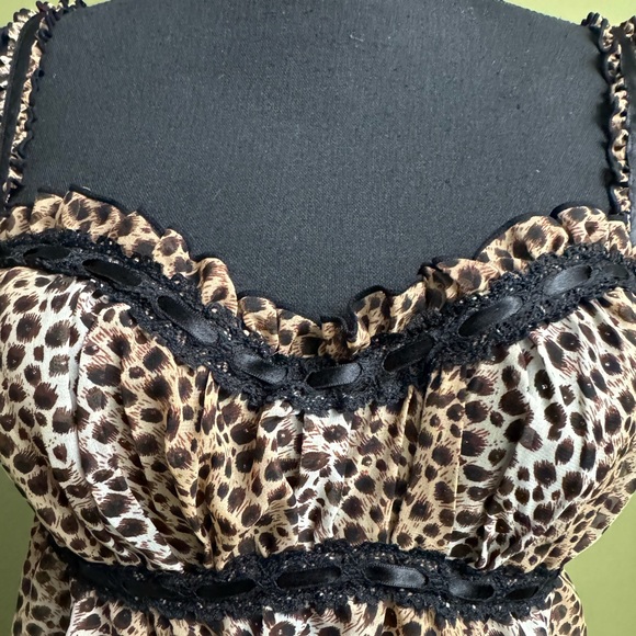 SOLD!! Cheetah doll dress night slip - Picture 3 of 4